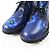 Lederstiefel KENZOWAVE NIGO mit Mohnblumenprint Kenzo Blau Marineblau - Ansicht 6