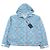 Sudadera de nylon Damier distorsionado Louis Vuitton Azul Azul claro