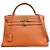 Borsa Hermès Kelly 32 Arancione