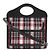 Borsa a tracolla mini in tela a quadri nera Burberry Nero