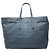 Borsa tote grande in pelle grana blu Gucci
