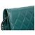 Wallet On Chain Chanel Blue CC Geldbörse aus gestepptem Lammleder mit Kette Blau - Ansicht 9
