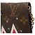Pochette Weekend con Catena e Animazione Natalizia Louis Vuitton Monogramma Marrone Orsi sugli Sci - vista 9