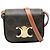 Céline Celine Mini Triomphe in Tela Rivestita Claude Marrone Marrone scuro