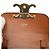 Céline Celine Mini Triomphe in Tela Rivestita Claude Marrone Marrone scuro - vista 5