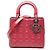 Dior Rosa Medio Patente Cannage Lady Dior
