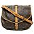 Bolsa de Ombro Saumur 35 Monograma Louis Vuitton Marrom