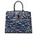 Borsa City Steamer MM in pizzo floreale Louis Vuitton Nero Bianco Blu