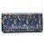 Borsa City Steamer MM in pizzo floreale Louis Vuitton Nero Bianco Blu - vista 3