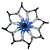 Spilla Motivo Fiocco di Neve CHANEL Blu Multicolore