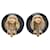 Orecchini vintage Coco Mark di CHANEL Nero D'oro - vista 3