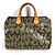 Louis Vuitton Monogram Graffiti Speedy 30 Tote Bag Braun Khaki