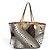 Louis Vuitton Monogram Pumpkin Dot Neverfull MM Tasche Braun Weiß - Ansicht 6