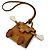Hermès HERMES Kelly Doll Bijoux de Sac Portachiavi Marrone Arancione - vista 2