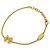Louis Vuitton LV&ME M Initial Gold Charm Armband Golden