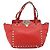 Valentino Garavani Rockstud Tote Mini in Pelle Morbida Rosso