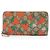 Gucci GG Supreme Strawberry Zip Around Wallet Marrone Beige