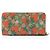 Gucci GG Supreme Strawberry Zip Around Wallet Marrone Beige - vista 3