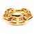 Ring Anello per sciarpa Hermès Lukade Chne Dunkel D'oro
