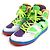 Sneakers in pelle e gomma a taglio alto Gucci Multicolore
