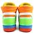 Sneakers in pelle e gomma a taglio alto Gucci Multicolore - vista 6