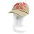 Gorra de béisbol de algodón con bordado floral de logo Fendi