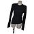 Versace Pullover schwarz aus Viskose mit Golddetails