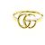 Anello GG in oro giallo 18K Gucci D'oro