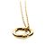 Tiffany & Co Colar Extra Mini Open Heart Tiffany em Ouro Rosa
 Dourado - vista 4