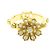 Anello in Oro Giallo 18K Gucci Flora con Diamanti D'oro