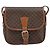 Céline Celine Vintage Macadam Canvas and Leather Marrone