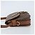 Céline Celine Vintage Macadam Canvas and Leather Marrone - vista 4