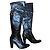 Autre Marque Black leather thigh high boots size 38