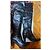 Autre Marque Black leather thigh high boots size 38 - view 2