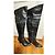 Autre Marque Black leather thigh high boots size 38 - view 6