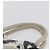 CHANEL Borsa Tote Canvas Bianca Argento CC Auth 170892 Bianco - vista 8
