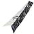 Sciarpa Cartier Setà Nera Bianca Auth am10832V Nero Bianco - vista 8