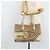 Borsa a mano in tela GG Gucci Beige Oro 07198 Auth 172295 - vista 24