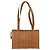 Borsa Tote MCM Logogram Vicetos PVC Marrone Oro Auth 172274 D'oro - vista 3
