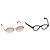 Gafas de sol SAINT LAURENT de plástico 2 Set Marrón Plata Auth bs33359 Castaño