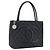 CHANEL Borsa Tote Matelassé Reprint Pelle Caviar Nera Argento CC Auth am10812SAM Nero