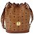 Borsa a Spalla MCM Vicetos Logogram in Pelle PVC Marrone Oro Auth bs33527 D'oro - vista 2