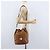 Borsa a Spalla MCM Vicetos Logogram in Pelle PVC Marrone Oro Auth bs33527 D'oro - vista 22