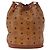 Borsa a Spalla MCM Vicetos Logogram in Pelle PVC Marrone Oro Auth bs33527 D'oro - vista 3
