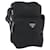Borsa a Spalla PRADA Nylon Argento Nero Auth 172170