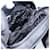 Borsa a Spalla PRADA Nylon Argento Nero Auth 172170 - vista 19