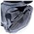 Borsa a Spalla PRADA Nylon Argento Nero Auth 172170 - vista 24