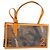 Borsa a mano Christian Dior in tela verde oro Auth 170666V D'oro