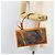 Borsa a mano Christian Dior in tela verde oro Auth 170666V D'oro - vista 23