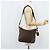 Borsa a Spalla PRADA in Tela Marrone Oro Auth 172166 D'oro - vista 23